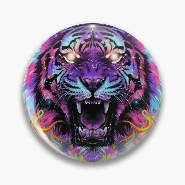 Item preview, Neon Cosmic Tiger Roar designed and sold by Zanigold.
