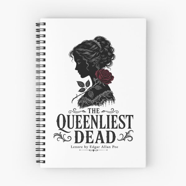 Item preview, The Queenliest Dead Lenore Edgar Allan Poe Gothic Rose Art designed and sold by Fenay Designs.