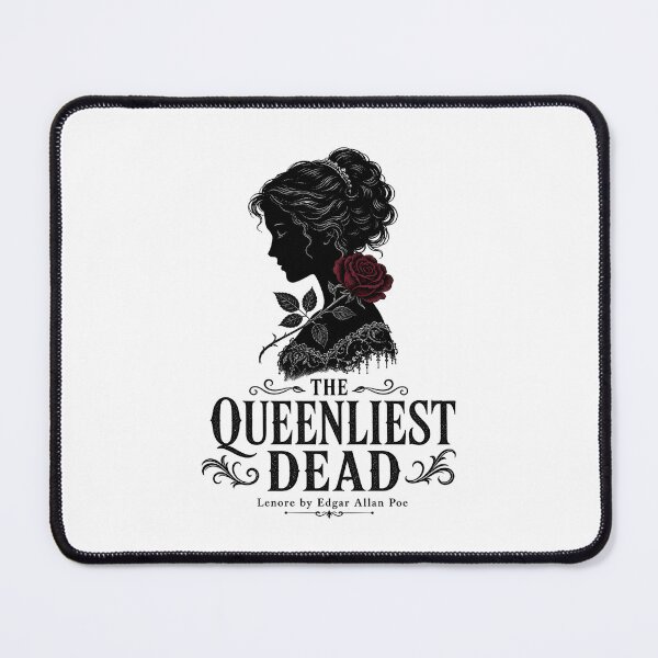 Item preview, The Queenliest Dead Lenore Edgar Allan Poe Gothic Rose Art designed and sold by Fenay Designs.