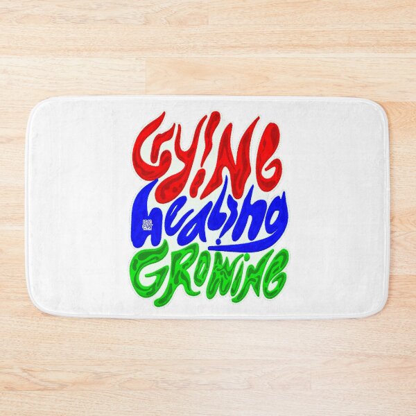 Item preview, Crying Healing Growing Colorful Typography Art designed and sold by Ledocover.