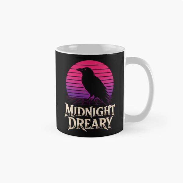 Item preview, Midnight Dreary Retro Synthwave Raven Gothic Art designed and sold by Fenay Designs.