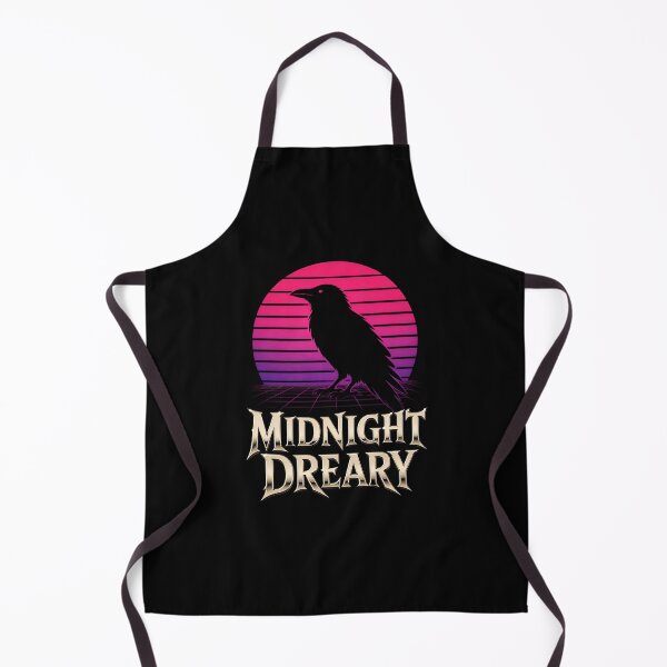 Item preview, Midnight Dreary Retro Synthwave Raven Gothic Art designed and sold by Fenay Designs.