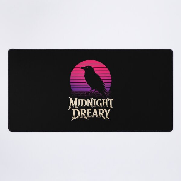 Item preview, Midnight Dreary Retro Synthwave Raven Gothic Art designed and sold by Fenay Designs.