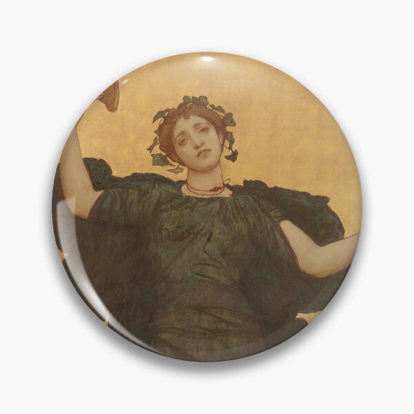 Item preview, A Dancing Girl with Cymbals in a Green Robe - Frederic Leighton  designed and sold by Fire TheMann.