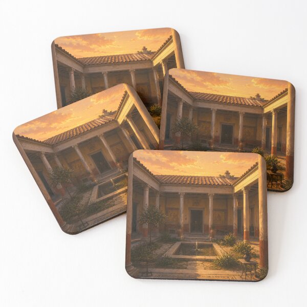 Item preview, Roman Villa Courtyard at Sunset designed and sold by Robinsonlerouge.