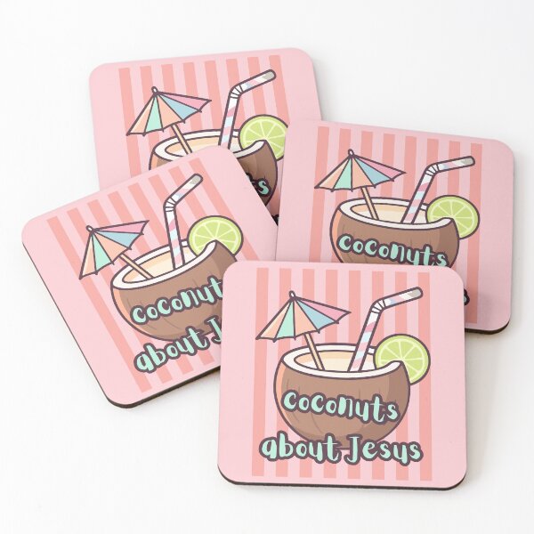 Item preview, Coconuts About Jesus Love Co Co Nuts Tropical Drink Beach Summer Cocktail designed and sold by Forevermore.