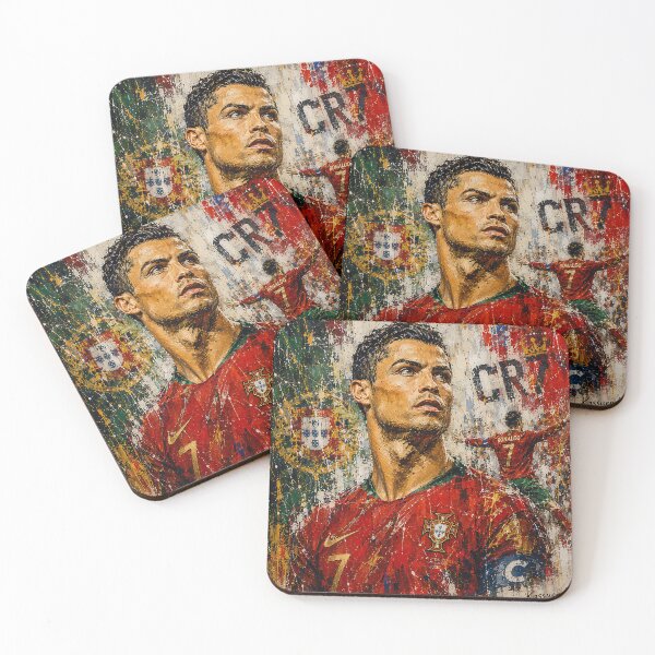 Item preview, Cristiano Ronaldo GOAT Portrait Art designed and sold by ArtistrySky.