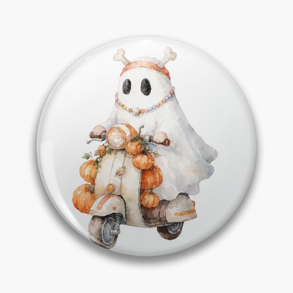 Item preview, Funny Halloween ghost scooter  designed and sold by HegArt23.