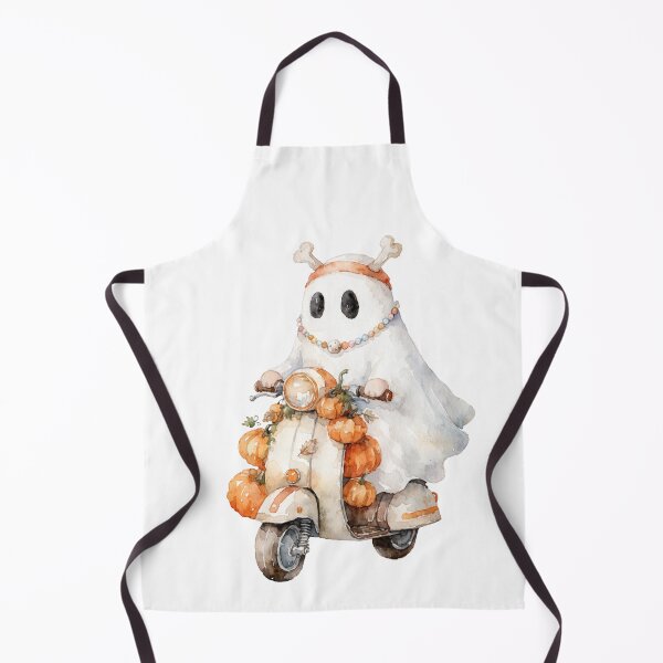 Item preview, Funny Halloween ghost scooter designed and sold by HegArt23.