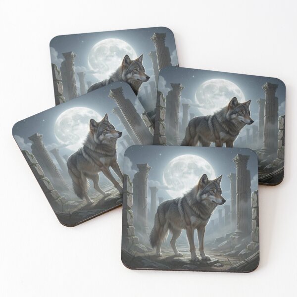 Item preview, Majestic Wolf Amongst Ancient Ruins designed and sold by Kirrindy Designs.