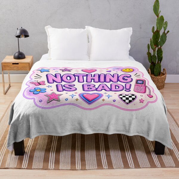 Item preview, Nothing Is Bad Y2K Pink Retro Positive Art designed and sold by ByTiti.