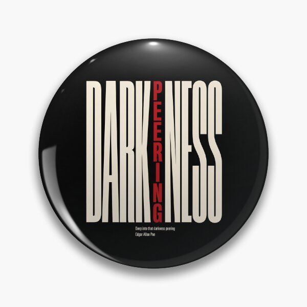 Item preview, Deep Into That Darkness Peering Gothic Typography Poster designed and sold by Fenay Designs.