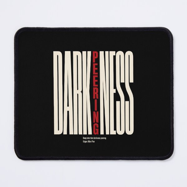 Item preview, Deep Into That Darkness Peering Gothic Typography Poster designed and sold by Fenay Designs.