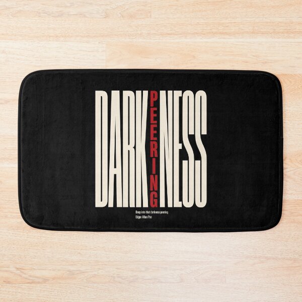 Item preview, Deep Into That Darkness Peering Gothic Typography Poster designed and sold by Fenay Designs.