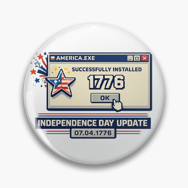 Item preview, America.exe Successfully Installed | Funny 4th of July Patriotic Retro Design designed and sold by mansourhamid.