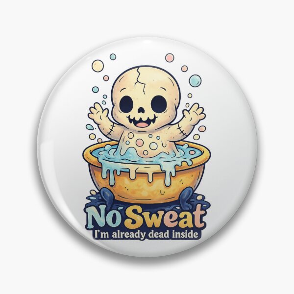 Item preview, No Sweat I'm Already Dead Inside Shirt – Cute Skeleton designed and sold by SoftSproutstu.