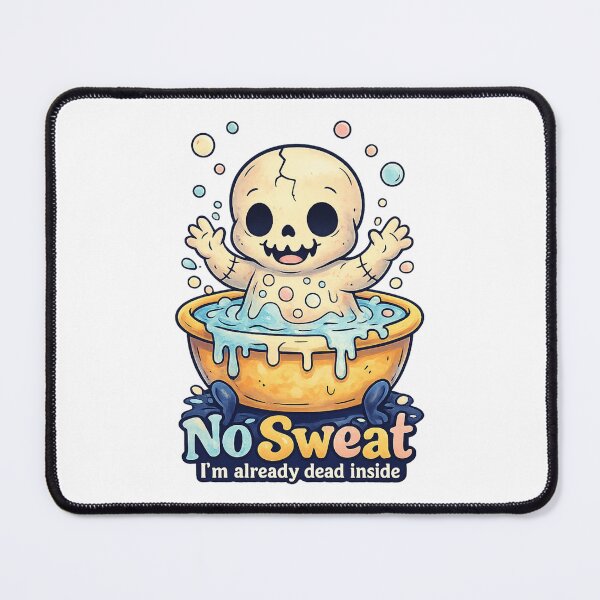 Item preview, No Sweat I'm Already Dead Inside Shirt – Cute Skeleton designed and sold by SoftSproutstu.