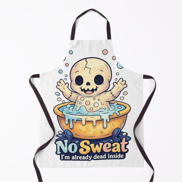 Item preview, No Sweat I'm Already Dead Inside Shirt – Cute Skeleton designed and sold by SoftSproutstu.