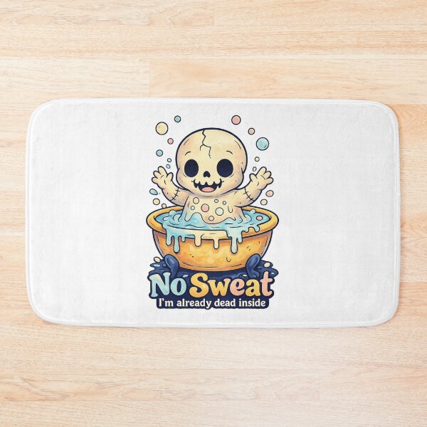 Item preview, No Sweat I'm Already Dead Inside Shirt – Cute Skeleton designed and sold by SoftSproutstu.