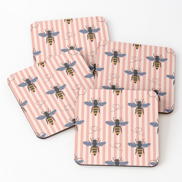 Item preview, Whimsical Bee, Honeycomb & Geometric Colourful Pattern Collection designed and sold by VirtuallyCreativ .