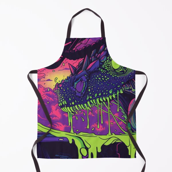 Item preview, Cyber Mutation Toxic Dinosaur and Melting Controller Gaming Desk Mat designed and sold by VectorForge.