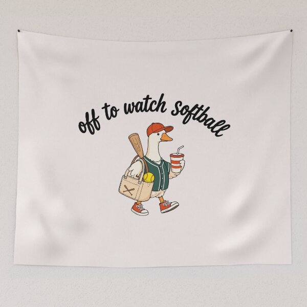 Item preview, Funny Softball Mom Goose designed and sold by mari-kayden.