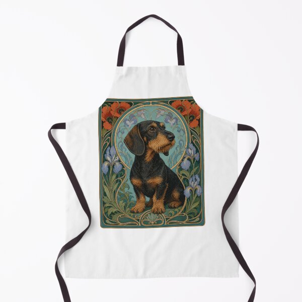Item preview, Art Nouveau Dachshund Dog Lover Vintage Art designed and sold by AntiqueImages.