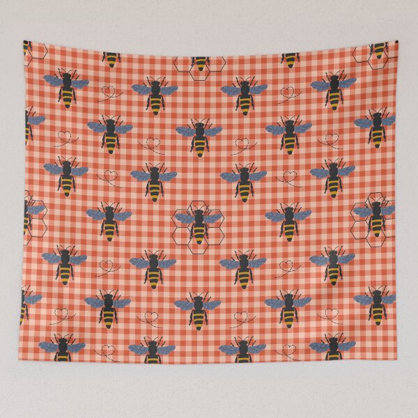 Item preview, Whimsical Bee, Honeycomb & Geometric Colourful Pattern Collection designed and sold by VirtuallyCreativ .