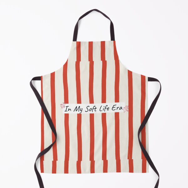 Item preview, In My Soft Life Era red cream Stripes designed and sold by StoriesInGrain.