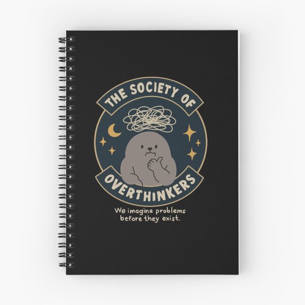 Item preview, The Society of Overthinkers – We Imagine Problems Before They Exist Funny Anxiety Club designed and sold by thesalynn.