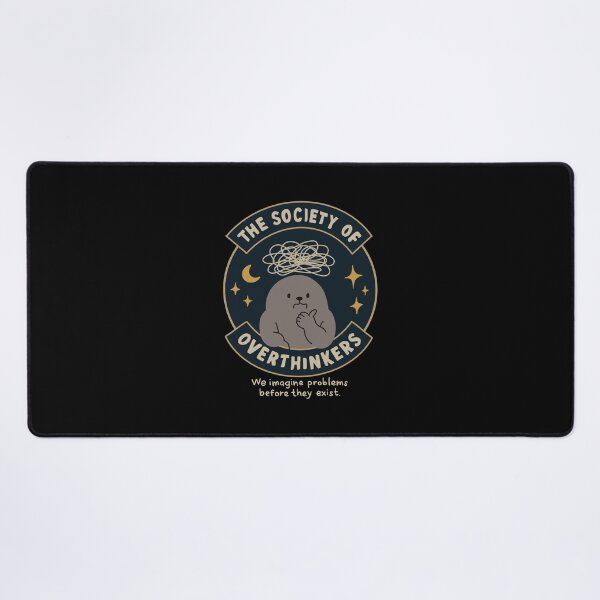 Item preview, The Society of Overthinkers – We Imagine Problems Before They Exist Funny Anxiety Club designed and sold by thesalynn.