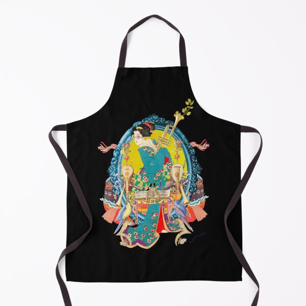 Item preview, Neon Geisha Jazz - Surrealist Vintage Japanese Collage Art⁠ designed and sold by petchcotch.