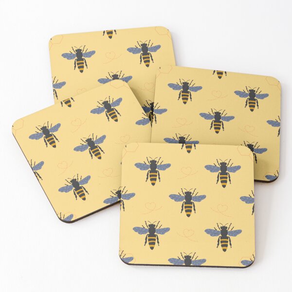 Item preview, Whimsical Bee, Honeycomb & Geometric Colourful Pattern Collection designed and sold by VirtuallyCreativ .