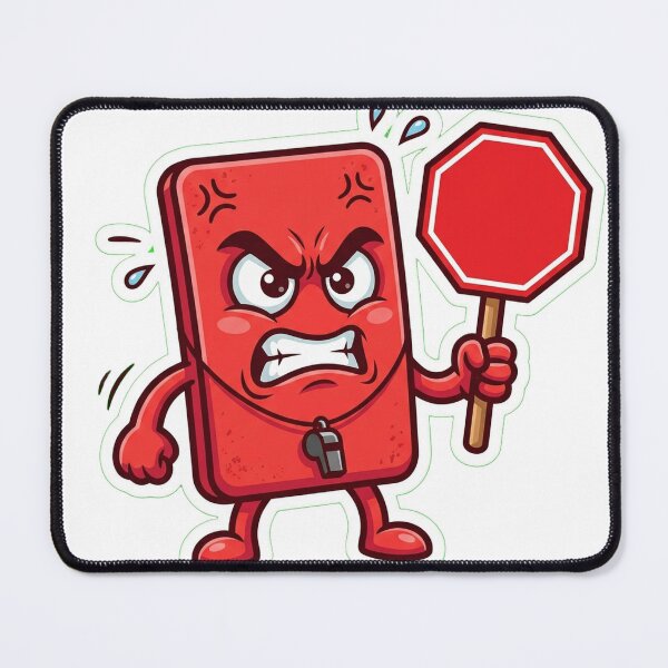 Item preview, Angry Red Card designed and sold by YNAMREG.