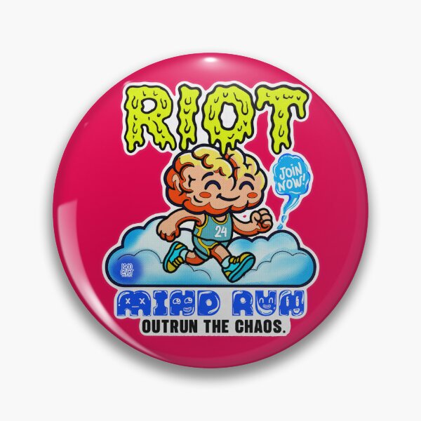 Item preview, RIOT Mind Run Outrun The Chaos Graphic Art designed and sold by Ledocover.