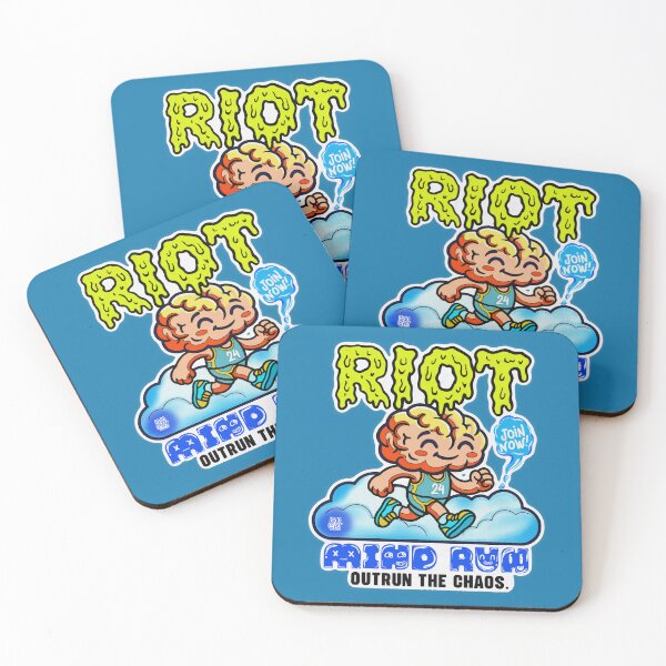 Item preview, RIOT Mind Run Outrun The Chaos Graphic Art designed and sold by Ledocover.