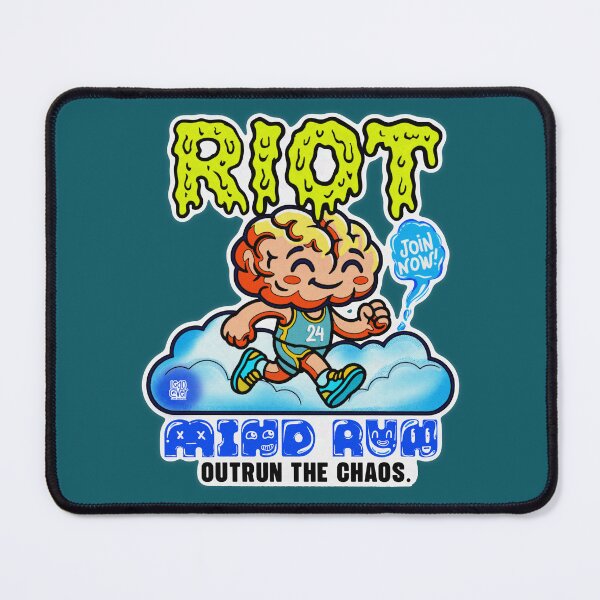 Item preview, RIOT Mind Run Outrun The Chaos Graphic Art designed and sold by Ledocover.