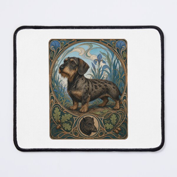 Item preview, Rough-Haired Dachshund Wild-Boar Coated Vintage designed and sold by AntiqueImages.