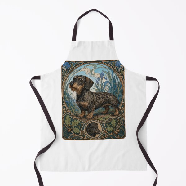 Item preview, Rough-Haired Dachshund Wild-Boar Coated Vintage designed and sold by AntiqueImages.