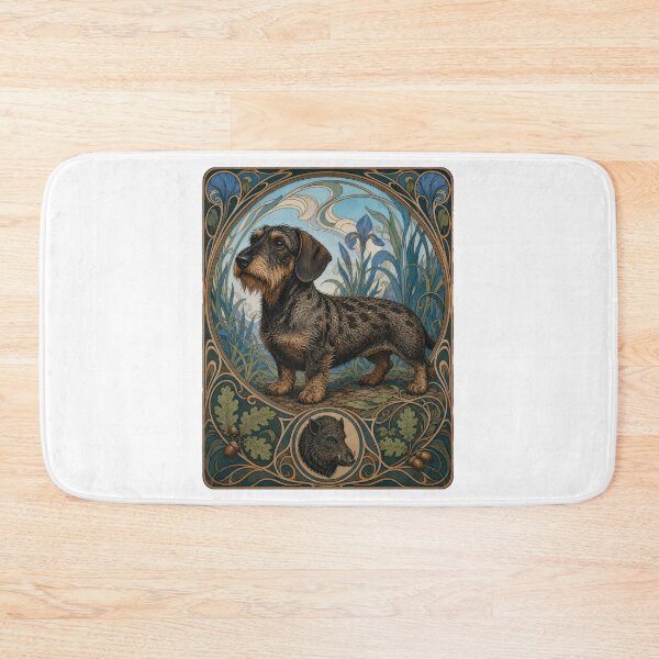 Item preview, Rough-Haired Dachshund Wild-Boar Coated Vintage designed and sold by AntiqueImages.