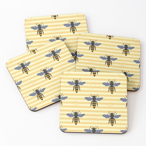 Item preview, Whimsical Bee, Honeycomb & Geometric Colourful Pattern Collection designed and sold by VirtuallyCreativ .