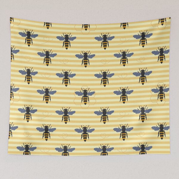 Item preview, Whimsical Bee, Honeycomb & Geometric Colourful Pattern Collection designed and sold by VirtuallyCreativ .