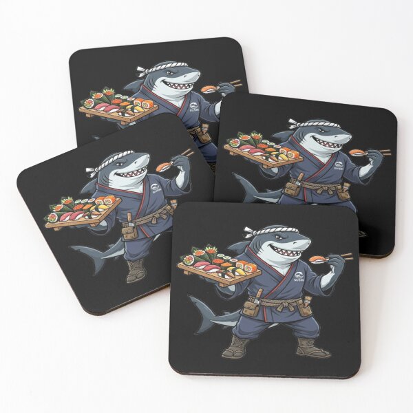 Item preview, Sushi Chef Shark Funny Japanese Illustration designed and sold by DailySparks.