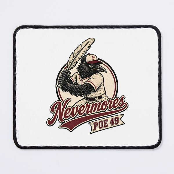 Item preview, Baltimore Nevermores Edgar Allan Poe Baseball Mascot Graphic designed and sold by Fenay Designs.