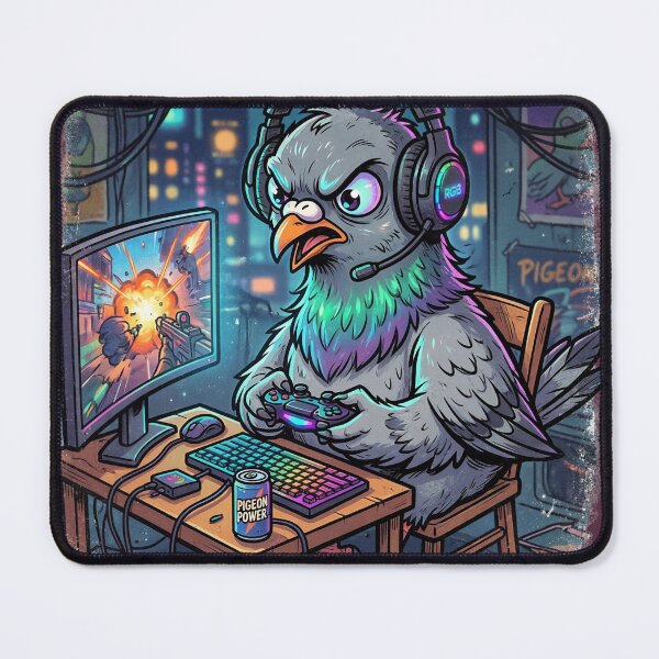 Item preview, Angry Gamer Pigeon Playing a Video Game designed and sold by azule1.