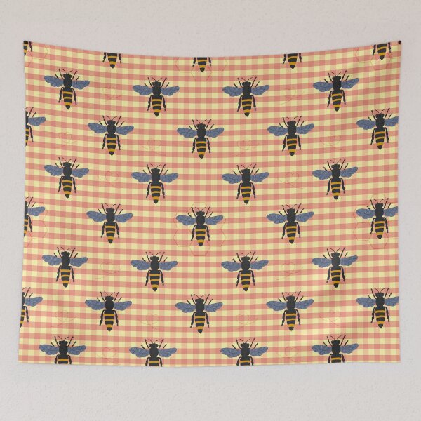 Item preview, Whimsical Bee, Honeycomb & Geometric Colourful Pattern Collection designed and sold by VirtuallyCreativ .