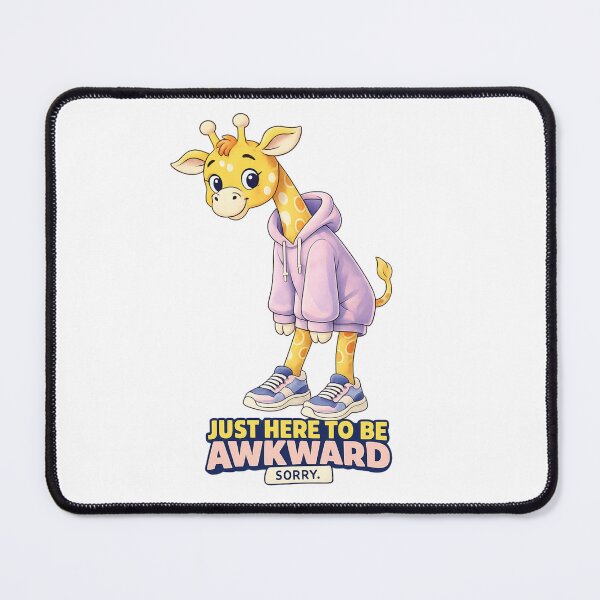 Item preview, Just Here to Be Awkward Shirt – Funny Giraffe Hoodie designed and sold by SoftSproutstu.