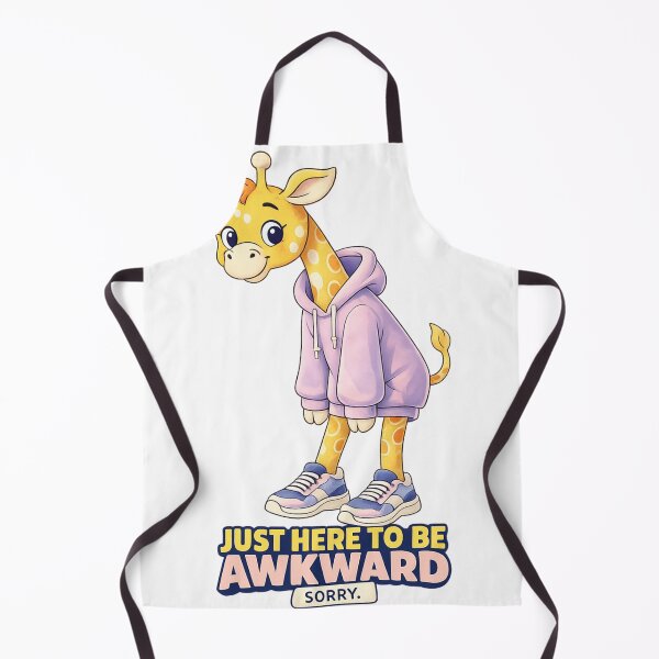 Item preview, Just Here to Be Awkward Shirt – Funny Giraffe Hoodie designed and sold by SoftSproutstu.