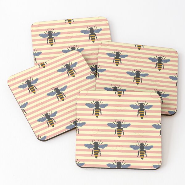 Item preview, Whimsical Bee, Honeycomb & Geometric Colourful Pattern Collection designed and sold by VirtuallyCreativ .