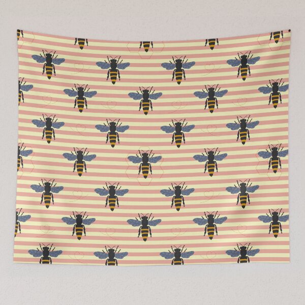 Item preview, Whimsical Bee, Honeycomb & Geometric Colourful Pattern Collection designed and sold by VirtuallyCreativ .